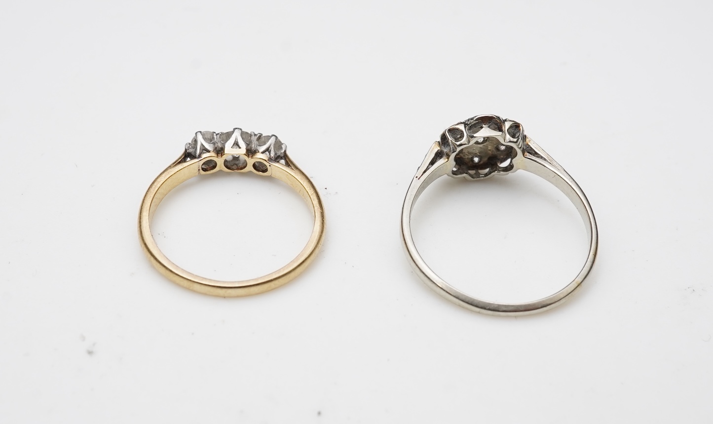 Two diamond rings
